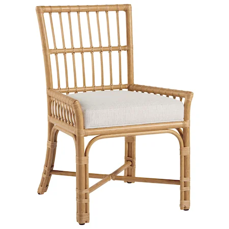 Clearwater Low-Arm Chair with Pole Rattan